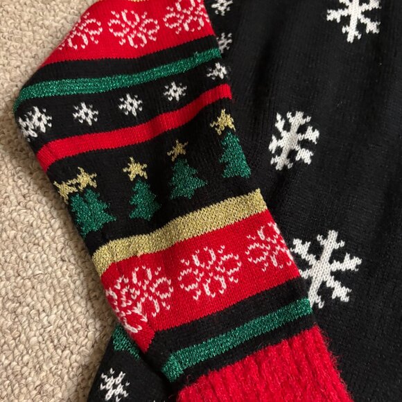 Blizzard Bay M Ugly Christmas Sweater Pug Pom Poms Cozy Grandmacore - Picture 4 of 10